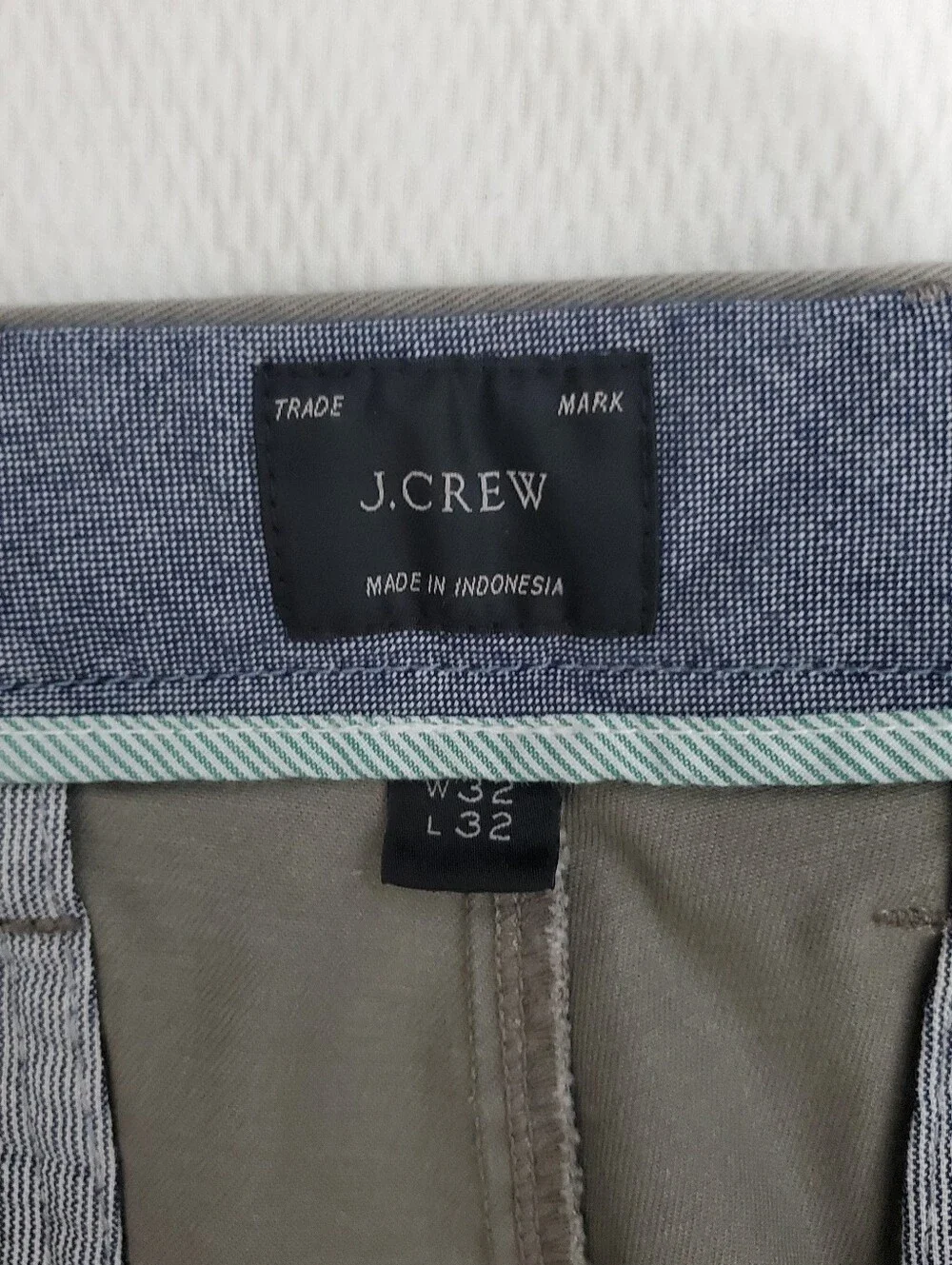 J. Crew 250 Skinny Chinos Taupe Mens 32 Waist